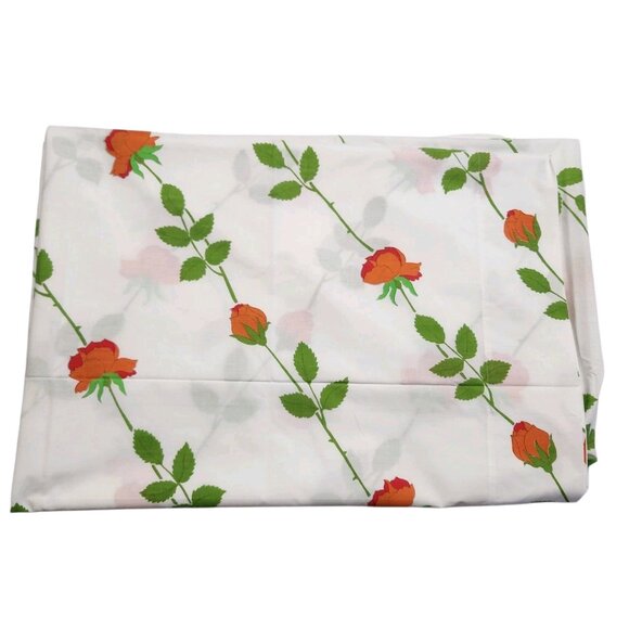 Vintage Wamsutta Ultracale Twin Flat Sheet Dior Rose No Iron 66 x 104 - Picture 2 of 8